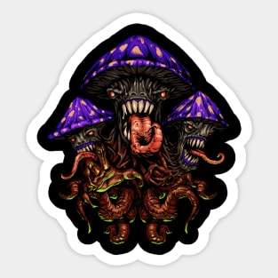 monster mushroom Sticker